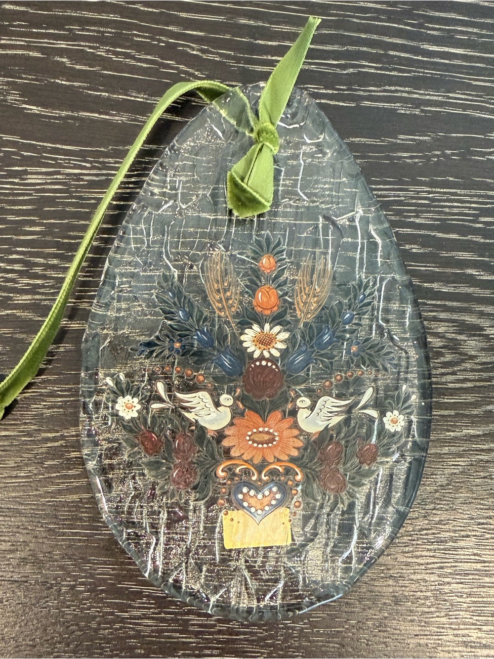 Joska Waldglashütte Hand Painted Crystal  Ornament Bodenmais